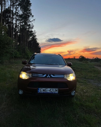 Mitsubishi Outlander cena 49650 przebieg: 141000, rok produkcji 2013 z Wieruszów małe 79